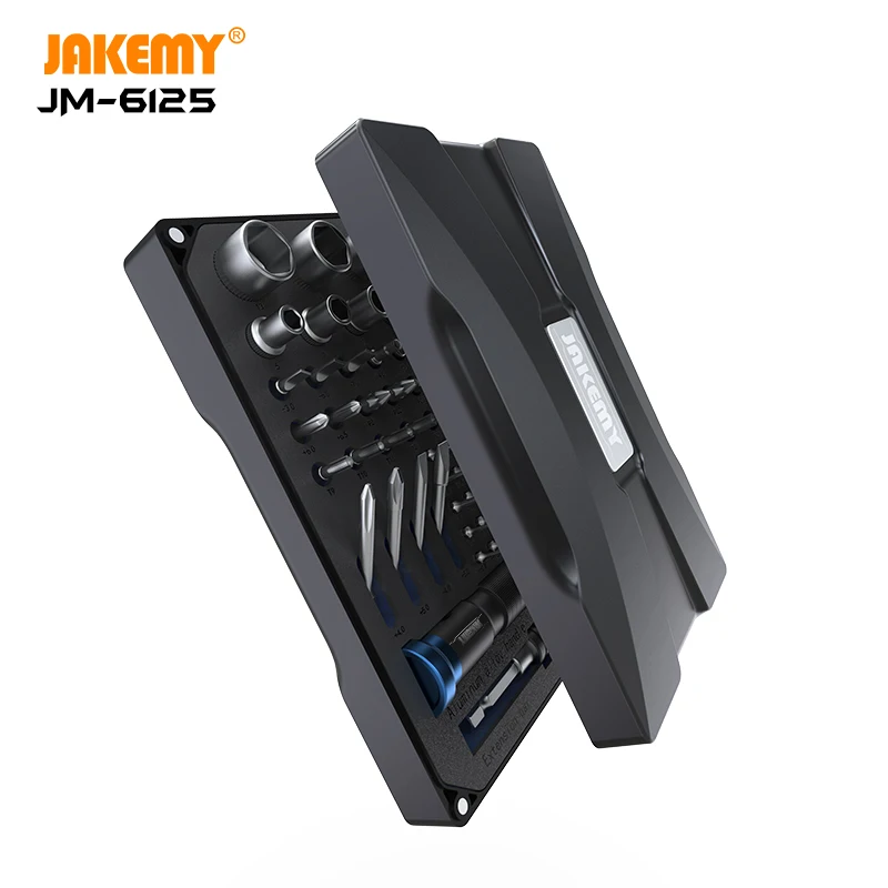 JAKEMY JM-6125 Precision Magnetic Screwdriver Set for Mobile Phone Computer Watch Electronic Repair Tools Kit