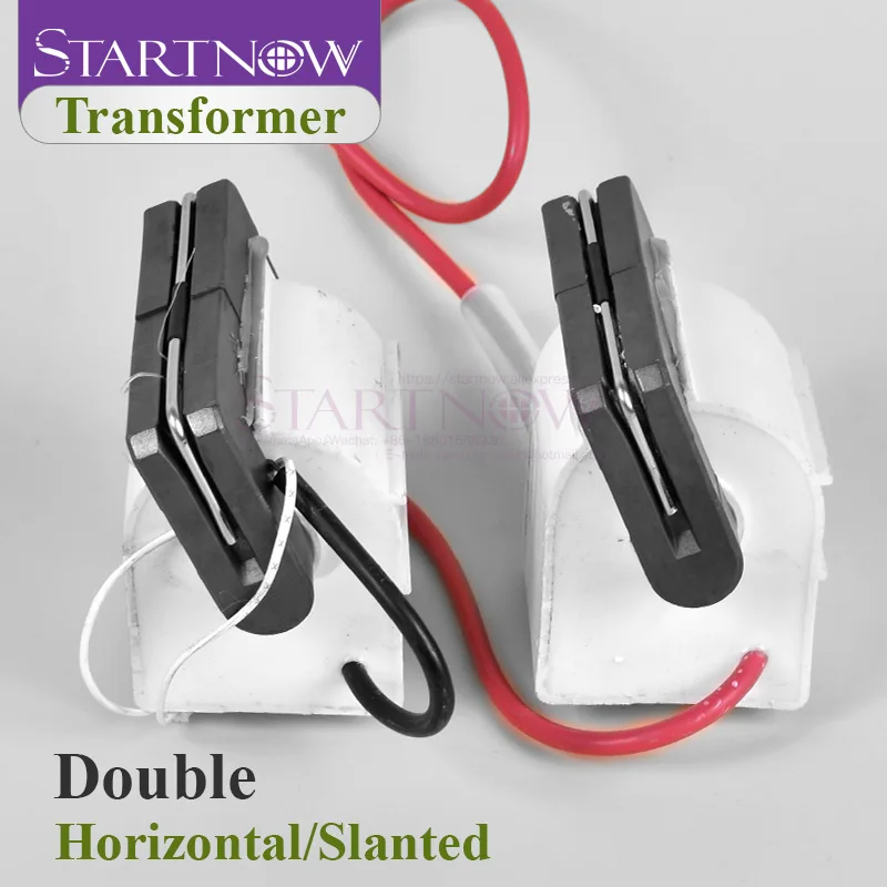 2szt /lot Podwójny laserowy transformator wysokiego napięcia Cewka zapłonowa Flyback do 60W 80W 100W DY10 DY13 CO2 Laser Power Supply Parts