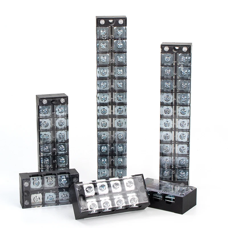 1pcs 25A 600V TB-2503 TB-2504 TB-2505 TB-2506 TB-2510 Dual Row Barrier Screw Terminal Block Strip Wire Connector Wiring tool image 6