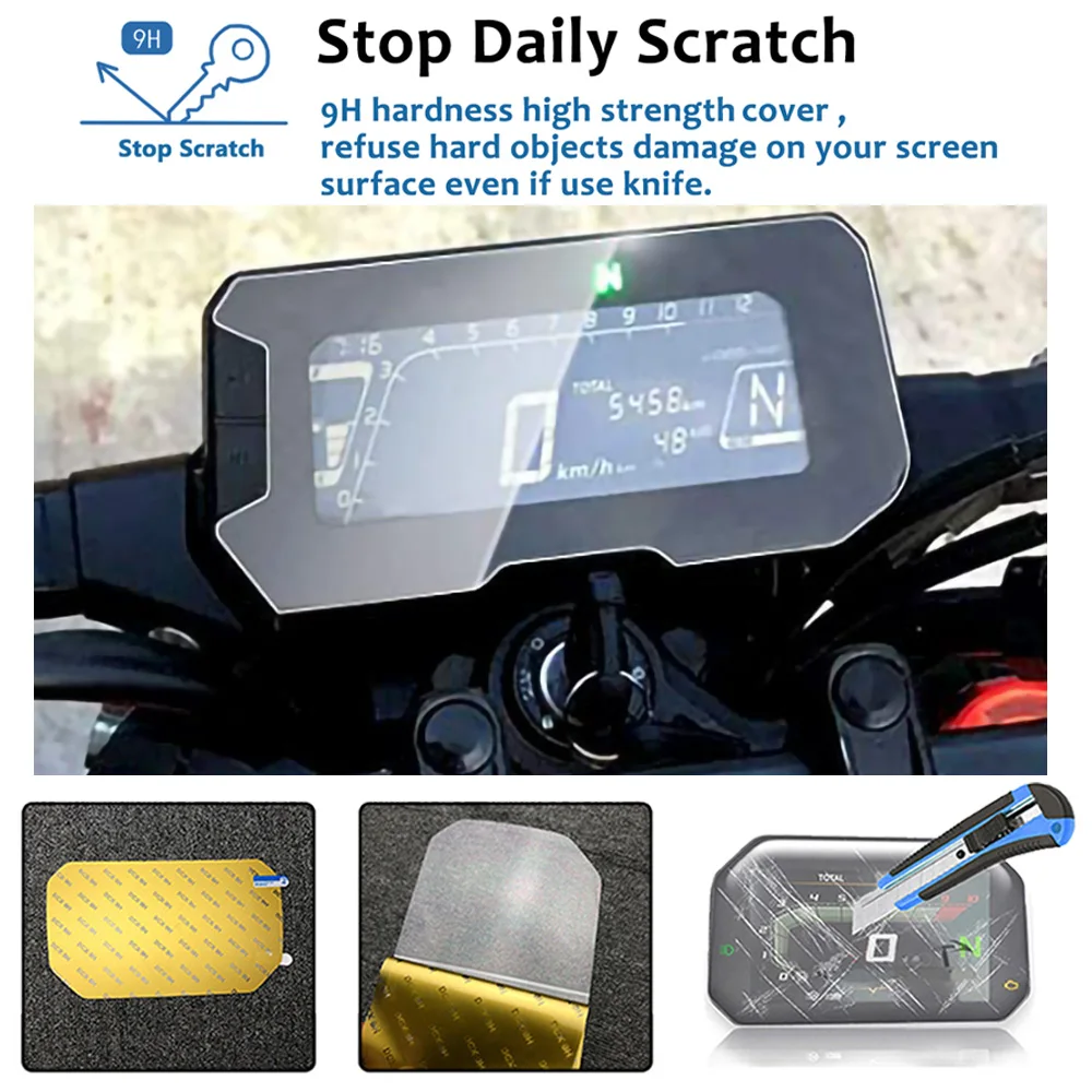 Motorcycle Cluster Scratch Protection Film Speedometer Screen Sticker For Honda CB125 CB125R CB150 CB250R CB300R 2018-2019