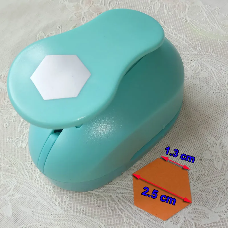 Hexagon shaped save power paper/eva craft punch Scrapbook Handmade punchers DIY hole punches graph puncher