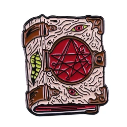 Necronomicon Brooch Book of the Dead Enamel pin Weird Tales of H.P. Lovecraft Badge reader of the soul Accessory