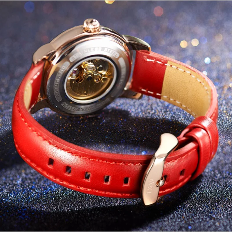 Reloj Automatico Switzerland CARNIVAL Fashion Women Watches Top Brand Luxury Sapphire Luminous Tourbillon Automatic Watch Women