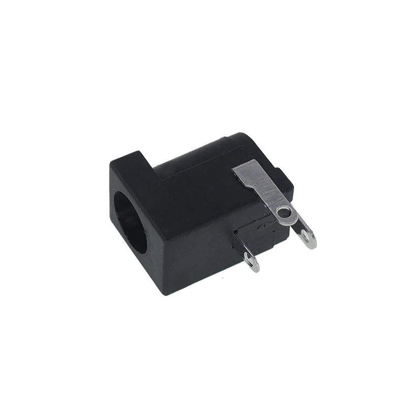 10Pcs/Lot DC-005 PCB Mount 5.5 x 2.1/2.5 mm Female DC Power Jack Plug Socket Connector DC005 Black 5.5*2.1/2.5MM