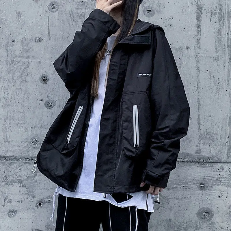

Black Work Coat Women's 2023 Autumn New Baseball Suit Women's Bf Style Handsome Stormsuit Trend