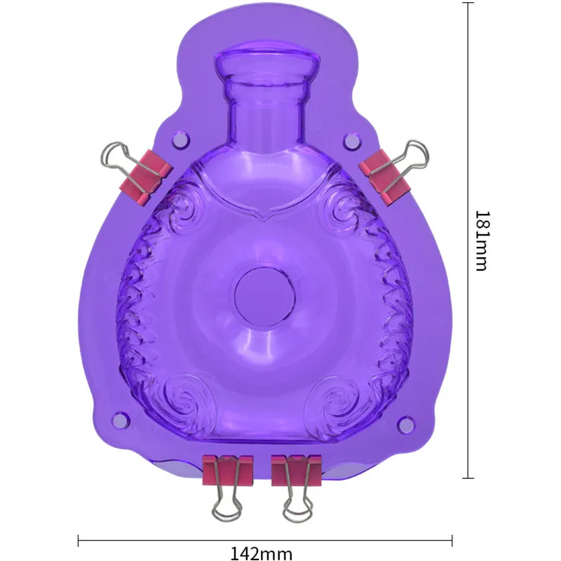 DIY New 3D Perfume Bot Chocolate Mold Plastic Transparent Creativity Cake Decoration Baking Pastry Tools Molds