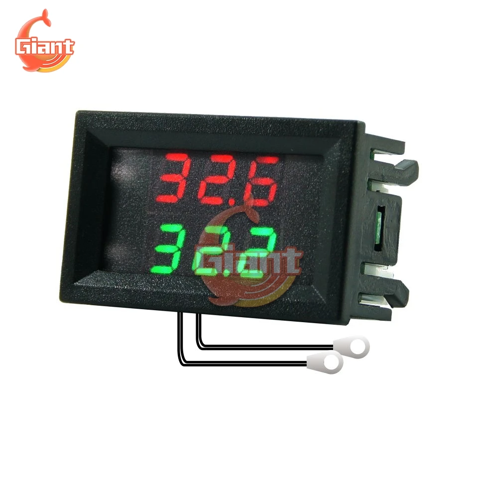 0.28 \'\'Mini termometr cyfrowy podwójna lampa LED wyświetlacz termograf czujnik temperatury detektor Tester Monitor do akwarium samochodowego