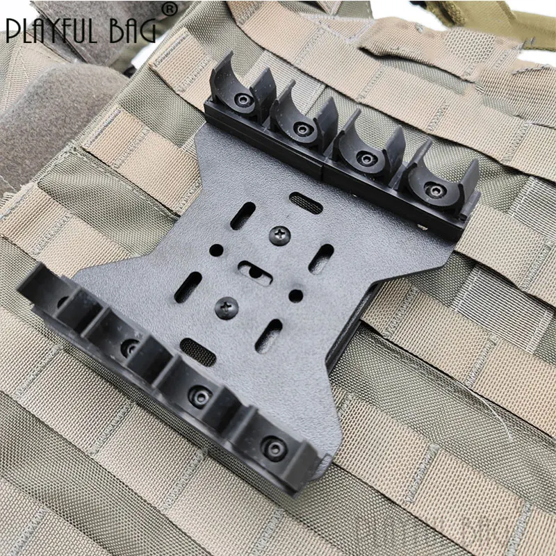 

Playful bag Adapter board MOLLE system expansion upgrade Gel ball toy accessories back clip general CS sport toy Paintball QF24S