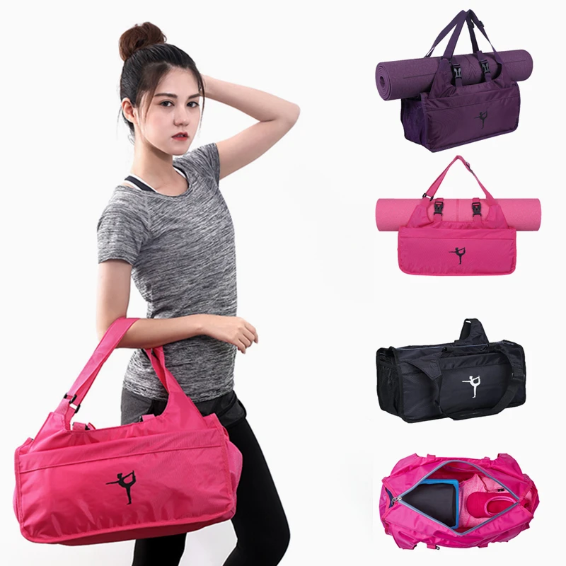 Multifunctional Fitness Yoga Bag Waterproof Sport Shoulder Bag Yoga Pilates Mat Case Bag without Mat