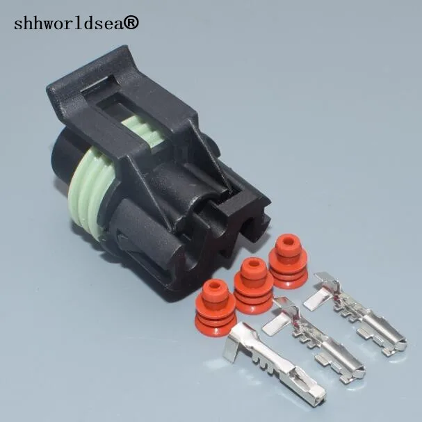 shhworldsea 4pin auto oxygen sensor plug waterproof wire harness connector 12065298