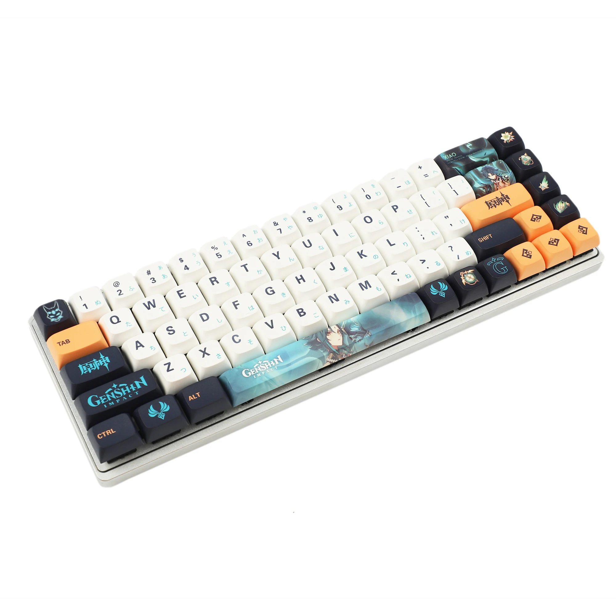 

Genshin Keycaps PBT 145 key ZDA Similar to XDA Keycap Dye Sub For MX Keyboard 104 87 GK61 96 84 GK64 68