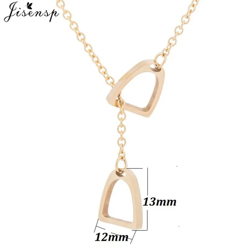 Simple Lucky Animal Horse Pendant Necklaces for Women Men Jewelry Long Chain Horseshoe Hoof Necklace Choker Collier 2024