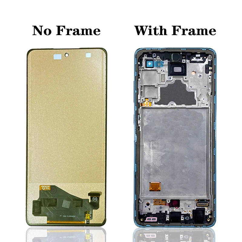 Pantalla LCD táctil de 6,7 pulgadas para móvil, montaje de digitalizador, piezas de reparación para Samsung A72 4G, A725F, A725F/DS, A725M