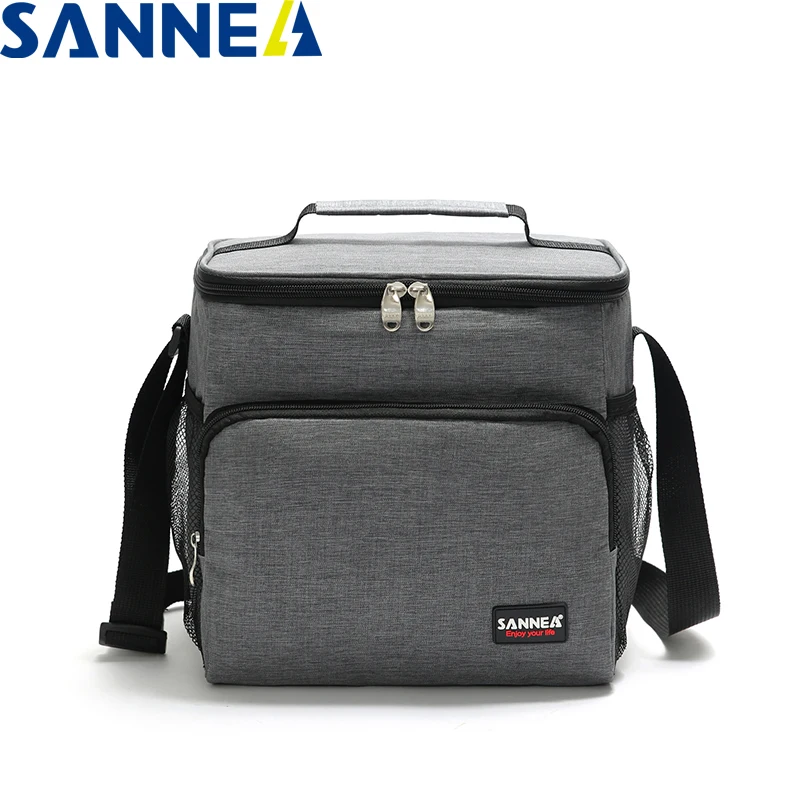 SANNE New Design 9L Reusable Insulated Cooler Bag Thermal Ice Bag Waterproof  Shoulder Strap and Portable  Bag Cooler