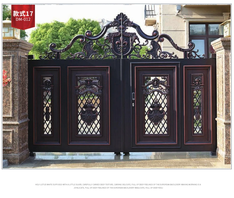 Luxury fancy driveway aluminum gates for sale aluminum gate