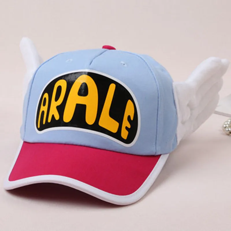 Anime Lovely Adults Hat Dr.Slump Cosplay Arale Cap Sweet Angel Wings Hats Cotton Baseball Caps Party