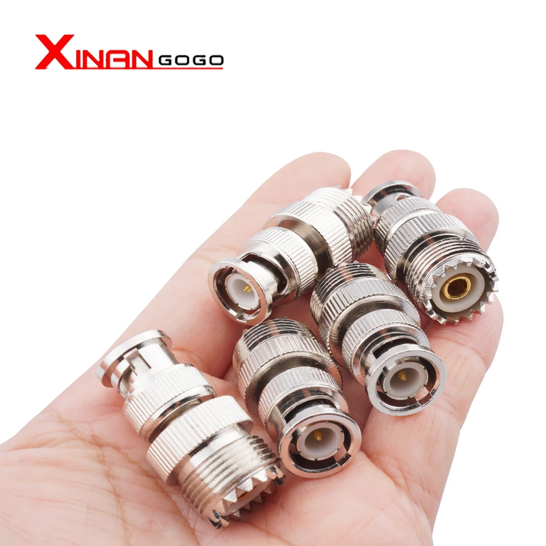 

Xinangogo 1Pcs BNC Male to UHF Female Connector SO239 to BNC RF Adapter