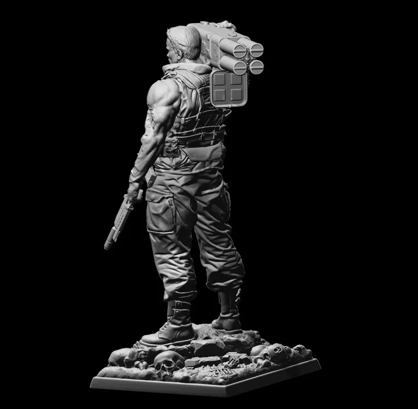 1/24 75mm 1/18 100mm  Resin Model Terminator Figure Unpainted Unassembled RW-006