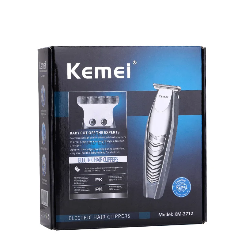 Powerful 0mm Kemei Hair Clippers Kemey Dresser Kmei Cliper Kamei T-blade Kemel Trimmer Cutter Head Hairdressing Machines Drimmer images - 6