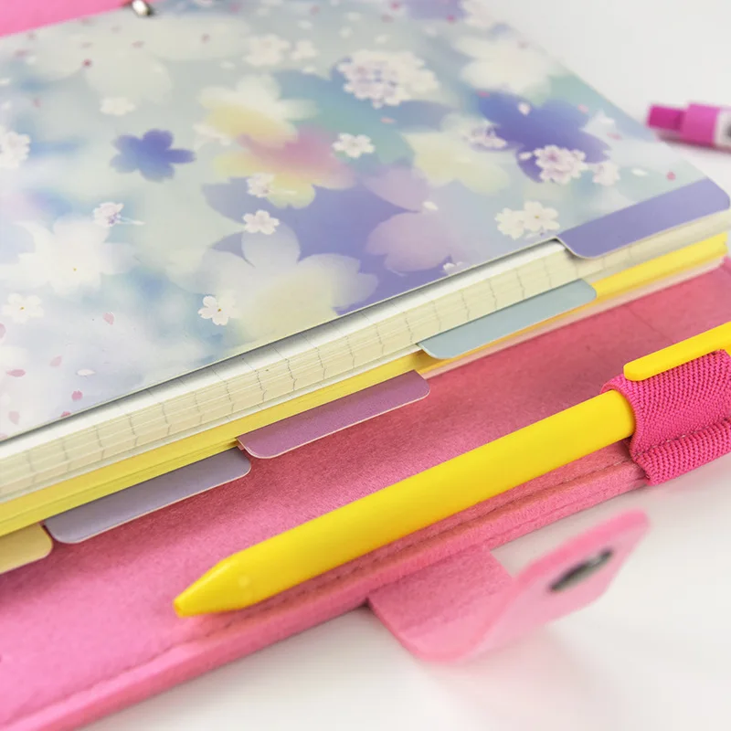 A5/A6 PVC Flower /Carousel/balloon Sheet Planner Dividers For Spiral Notebook Organizer Accessories Inner Page Binder