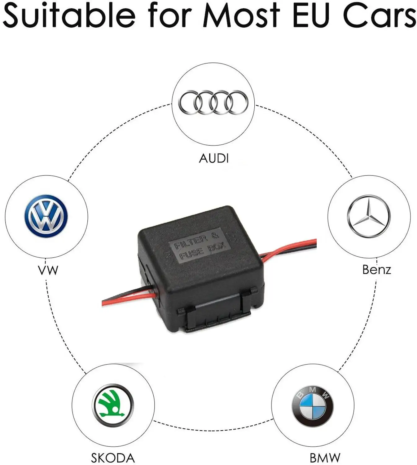 12V Auto Power Signaalfilter Canbus Omgekeerde Camera Vermogensgelijkrichter Vermogensrelais Condensatorfilter