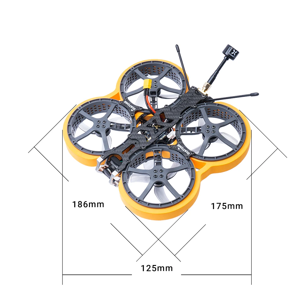 Diatone TAYCAN 2.5in Cinewhopp Frame Kit FPV Racer Racing Drone Parts