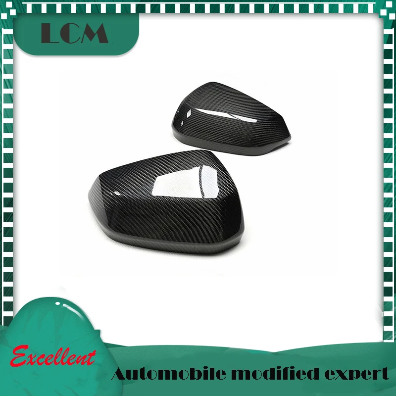 

2019+ For Audi Q3 Q2 SQ2 Replacement 100% Real Carbon Fiber Car Side Rearview Mirror Cover With/Without Lane Assist