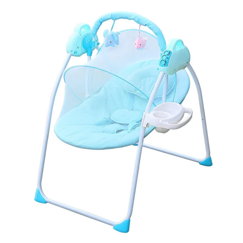 Baby Rocking Chairs Smart Swing Chairs Bluetooth Electric Cradle Bed With Music Recliner Newborn Shaker 0-24 month