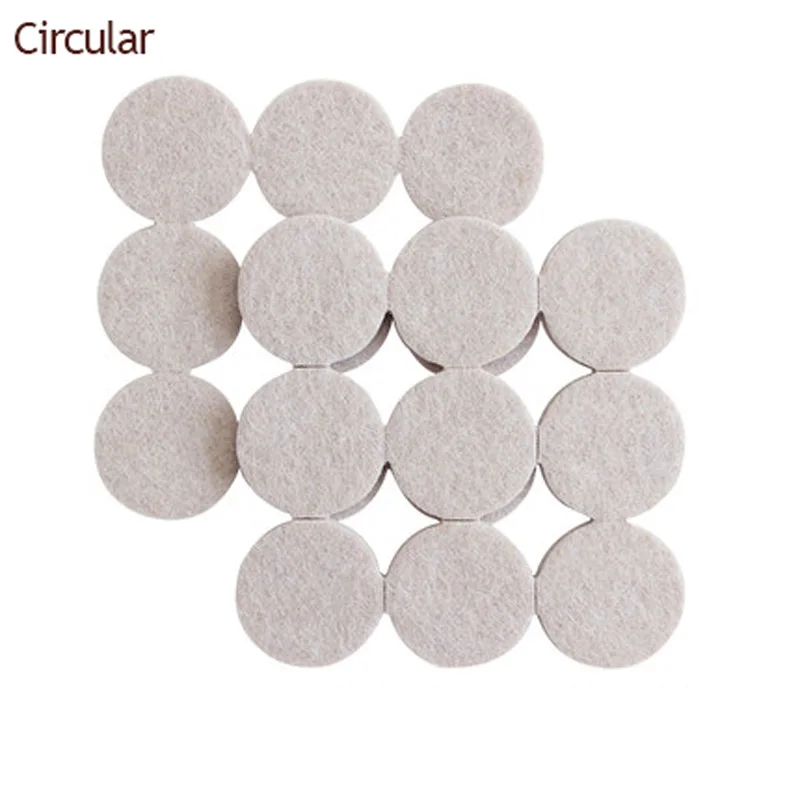 30mm Circular Thick 5MM Self Adhesive Furniture Leg Feet Rug Felt Pads Anti Mat Slip Damper For Chair Bumper Protector Table