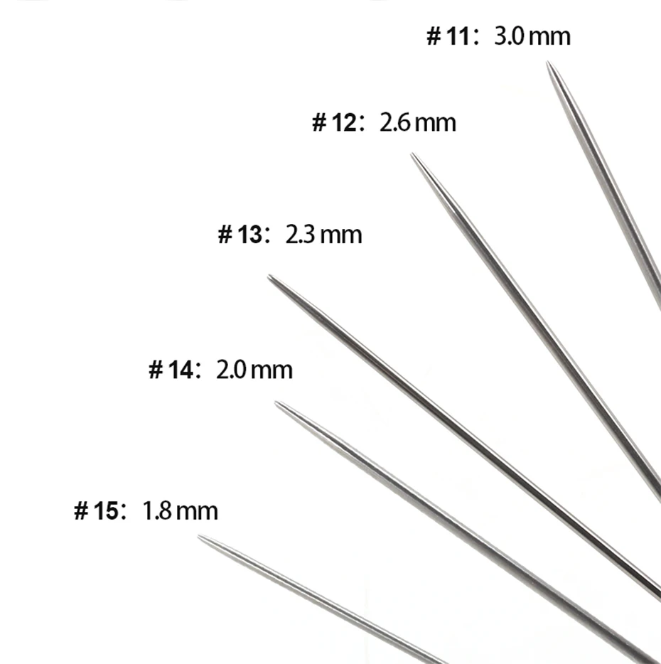 10 Size Knitting Tools Stainless Line Circular Needle Aluminium Handle Ring Needlework for Sweater 80cm Length NEEDLE