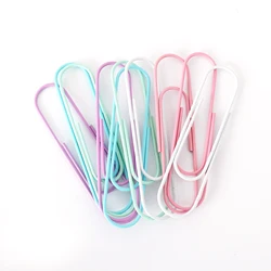 75mm/100mm random color big size paper clips 10pcs/lot