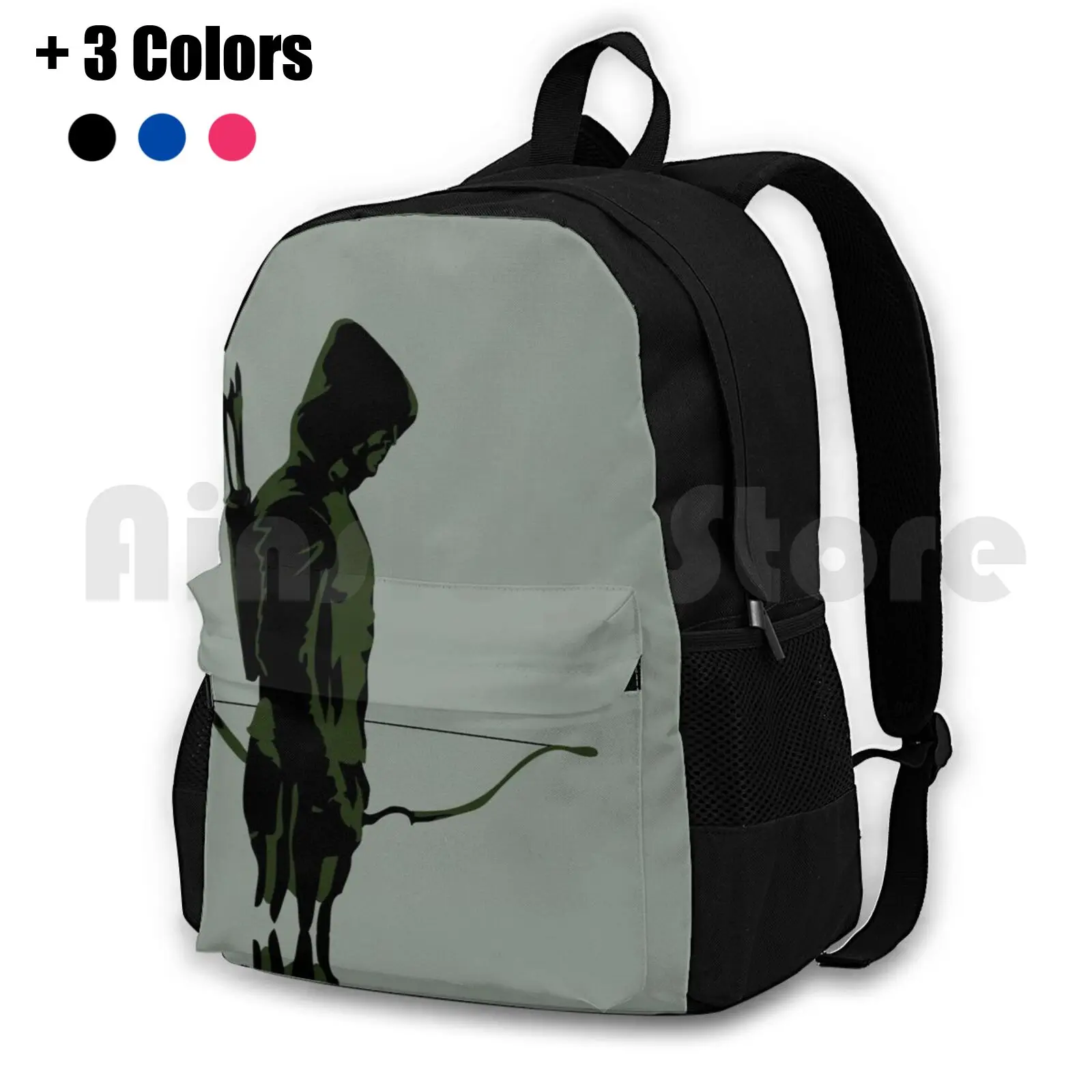 Green With Arrow Outdoor Hiking Backpack Riding Climbing Sports Bag The Arrow Arrow Green Arrow Comics Super Olicity Hero