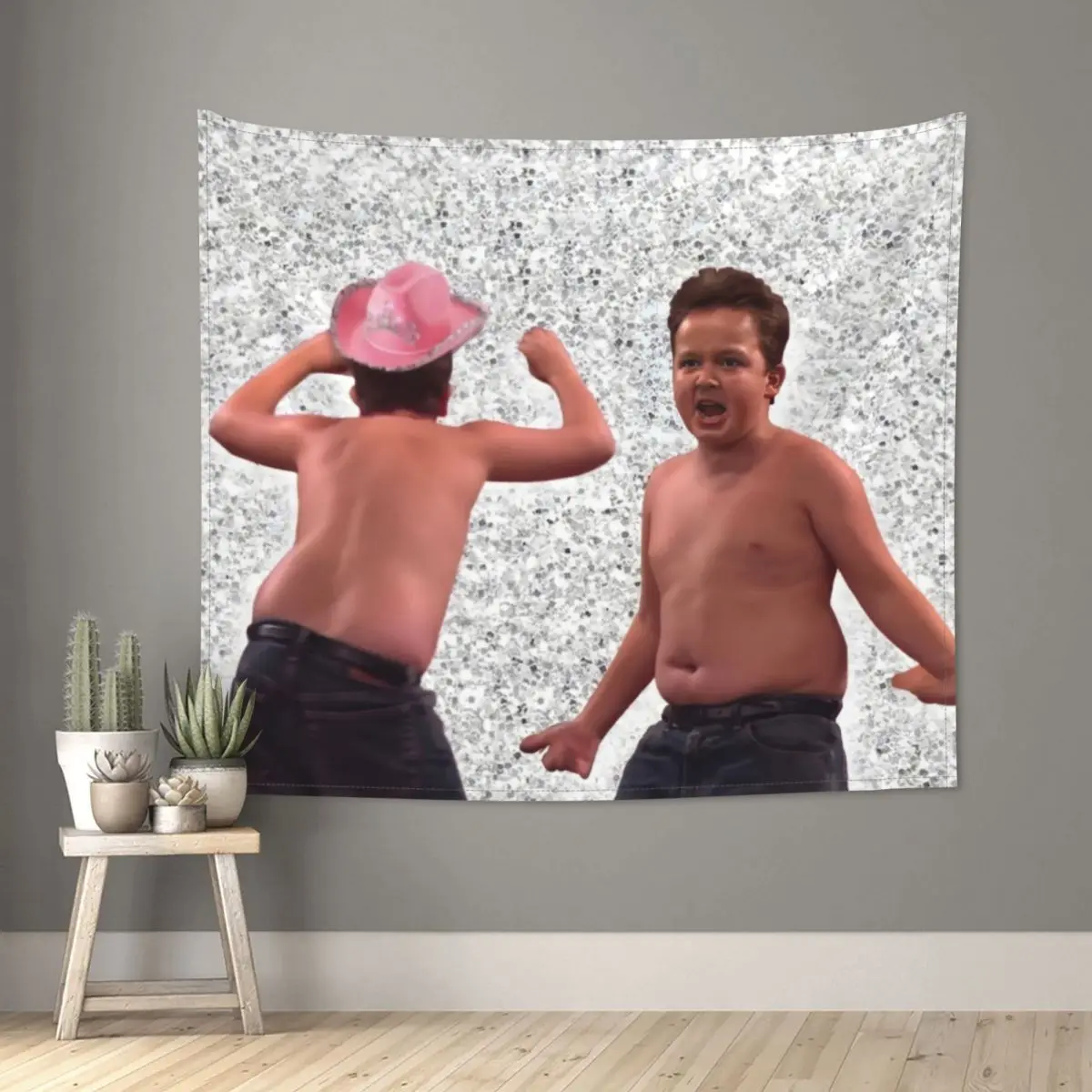 Gibby Party Requirements Tapestry Hippie Polyester Wall Hanging ICarly Home Decor Curtain Psychedelic Tapestries