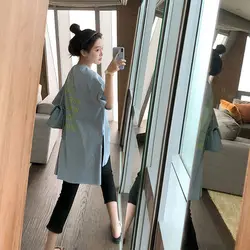 Anime Korean Women's T-shirt For Summer Fashion Clothes Loose Elegant Short Sleeve T Shirt Graphic Pulovers Tops Casual Midi