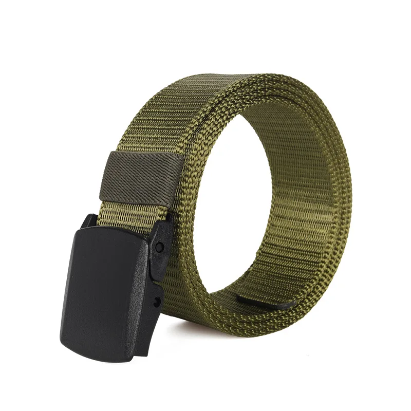 Factory wholesale belt metal-free security canvas pants belt nylon tank-print belt can be ordered logo