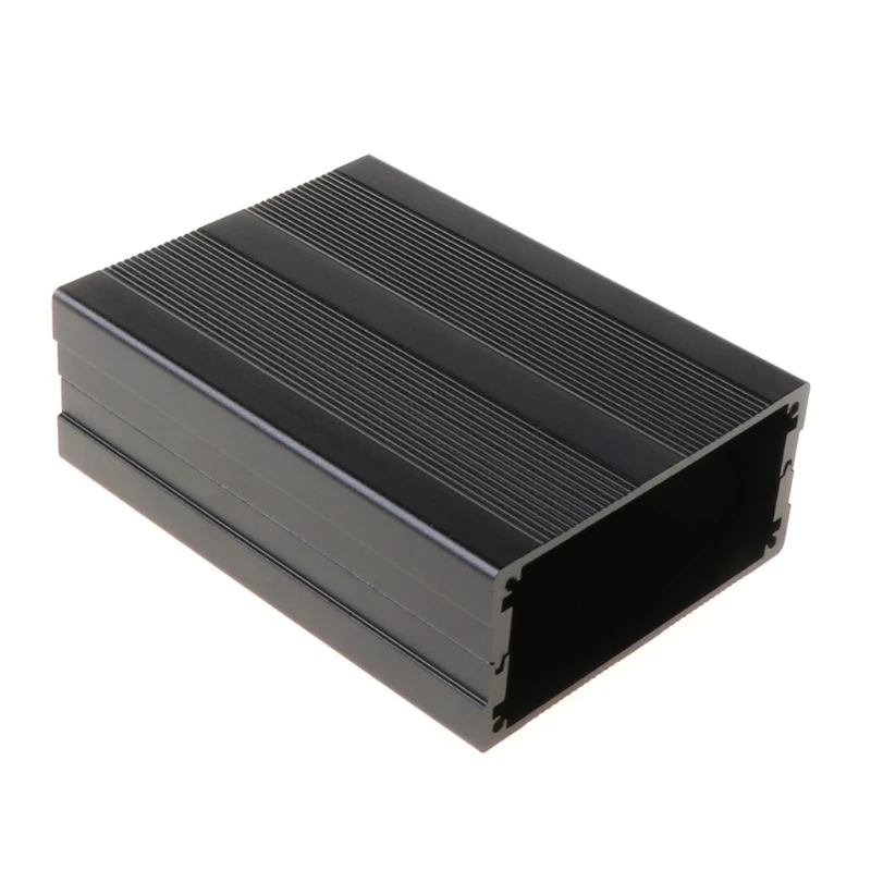 2024 New Black 100x76x35mm Corrosion Resistant Aluminum  Split Body Aluminum Box Enclosure Case Project Electronic DIY