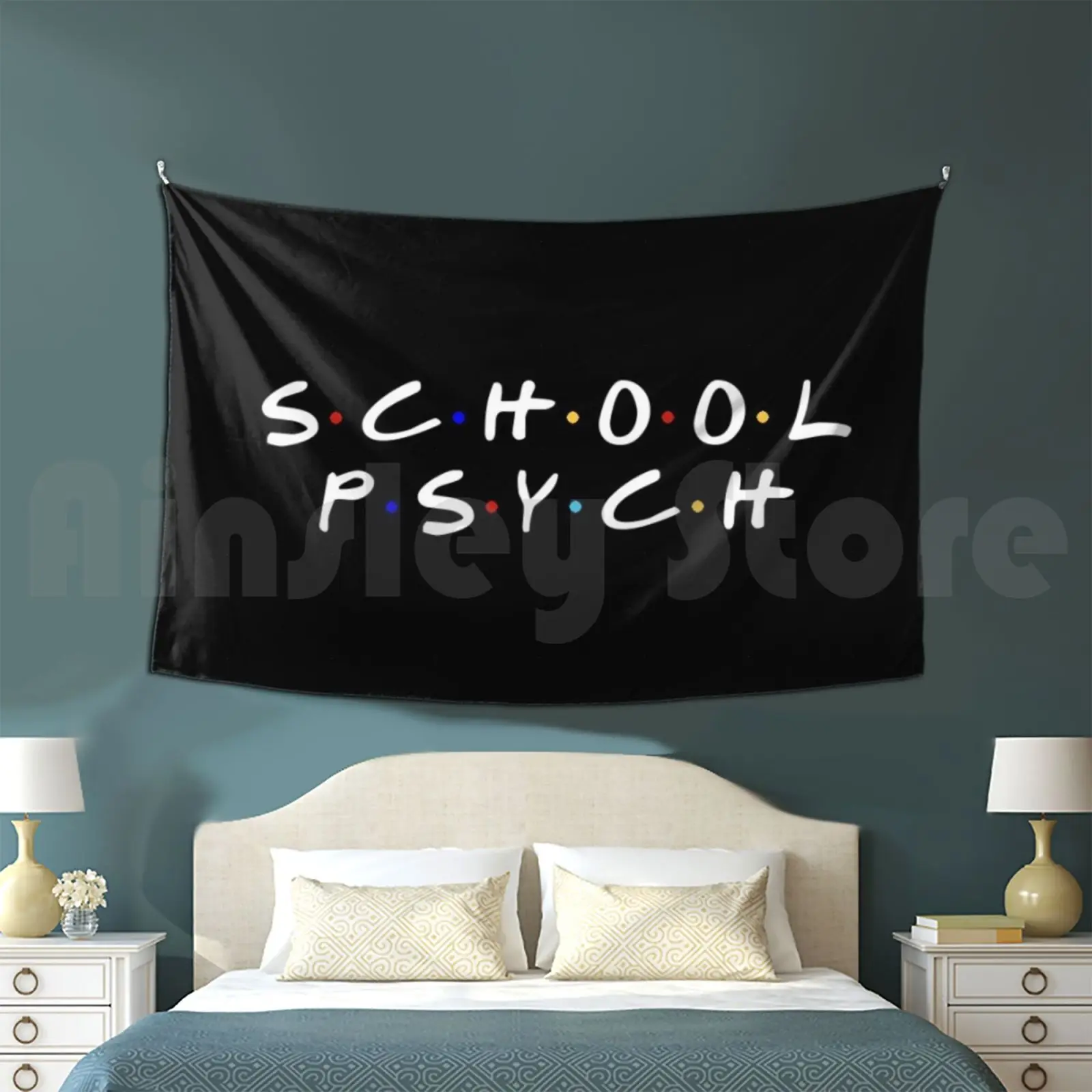 School Psychologist Tapestry Living Room Bedroom School Psychologist Psyched Bcba Aba School Psych