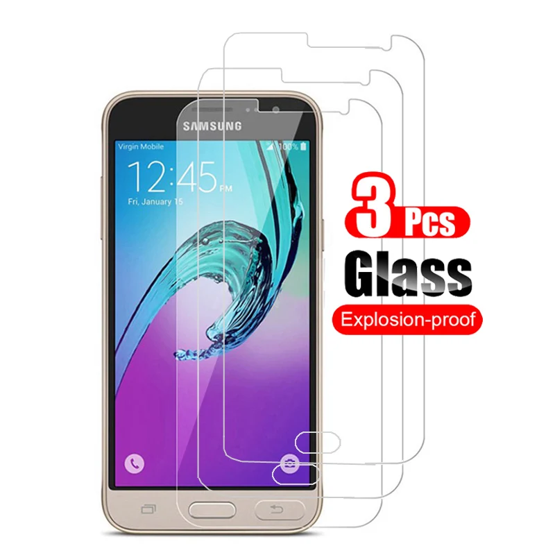 Film protecteur d'écran en verre 9H, 3 pièces, pour Samsung Galaxy A3 2016 Aravi F 2017 A320F