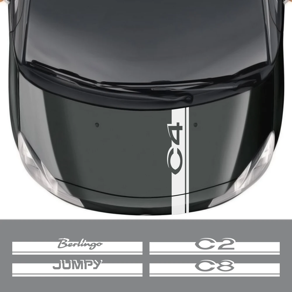 ملصق غطاء محرك السيارة لسيتروين C4 C5 C3 C2 C4L C8 كسارا C-Crosser بيرلينجو ثاب نيمو اكسسوارات السيارات الفينيل فيلم بونيه مائي