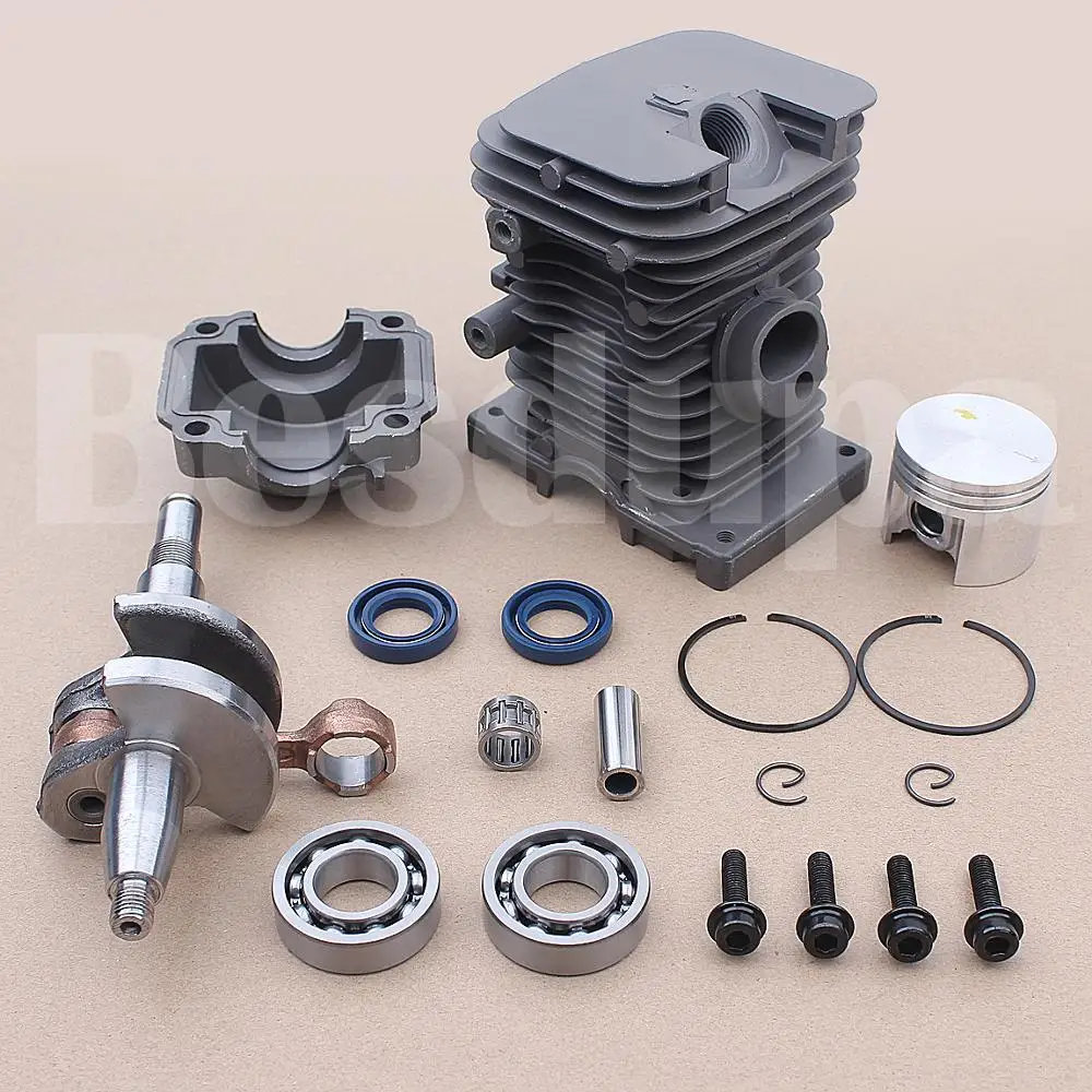 38mm Cylinder Piston Crankshaft Top End Oil Seal Kit For Stihl MS180 018 Chainsaw 1132 030 0402, 1130 020 1208, 9639 003 1585