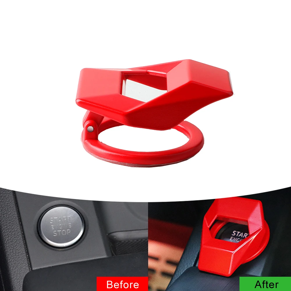 Engine Start Stop Push Button Switch Protection Cover Durable Universal Car Auto Vehicle Interior Decoration Accessories