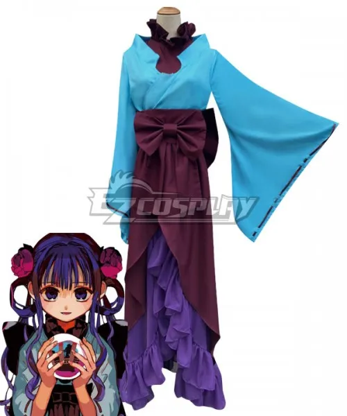 Jibaku Shounen Hanako-Kun Akane Aoi Miko Kimono Dress Suit Girls Adult Party Halloween Outfit Kimono Festival Cosplay Costume E0