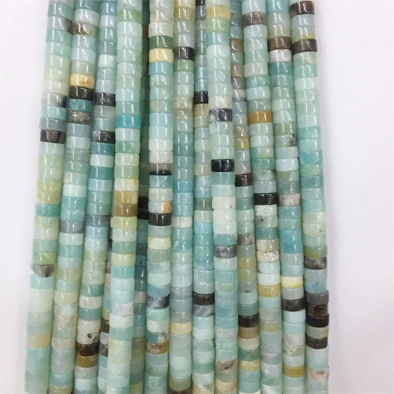 

2*4/3*6 мм Heishi синий амазонит яшма диск драгоценный камень маленький натуральный камень рондель семян бусины-разделители для ювелирных изделий браслет Diy