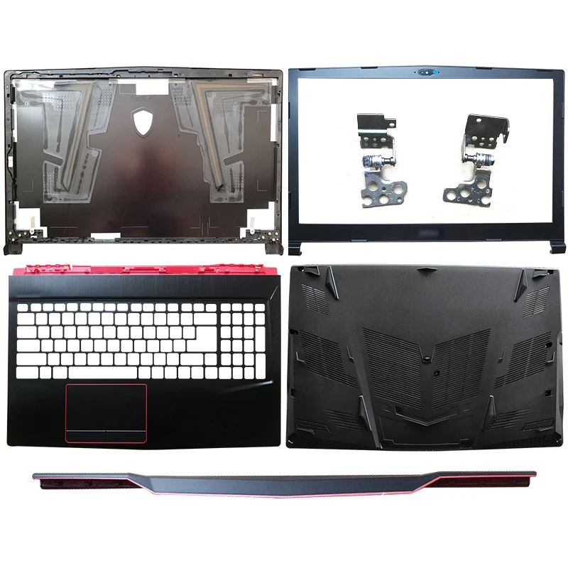 

Pop For MSI GE63 GE63VR Laptop LCD Back Cover/Front Bezel/Hinges/Hinges Cover/Palmrest/Bottom Case 3077C1A213HG017 3076P5A211