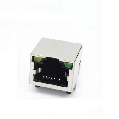 RJ45 Network Socket Female Socket 56-8P8C With Light and shield socket socket crystal head socket