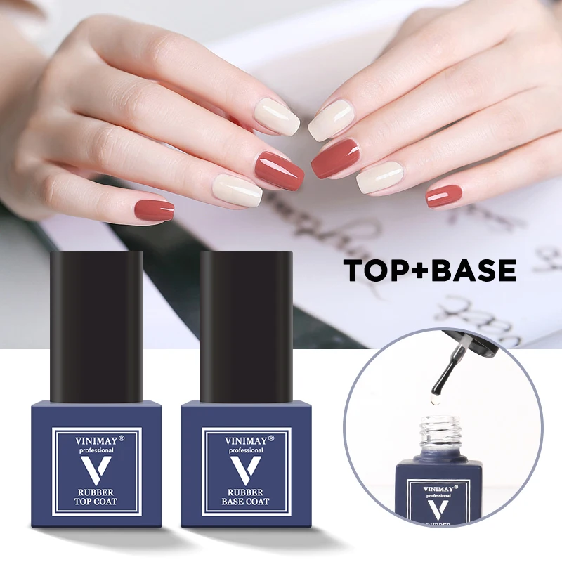 VINIMAY Gel Nagellack Top Basis Mantel UV Nagel Gel Lak Primer Tränken Weg Nail art Gel Lack Gelpolish Maniküre