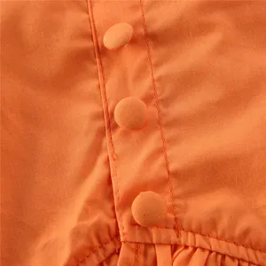 Set sabberer Rock und obere Oberteil, orangefarbene Kleidung, 2 Stück, 1-5 Jahre alte Kind, Sommer 12 Hauptverkauf Orange Korsett - №9