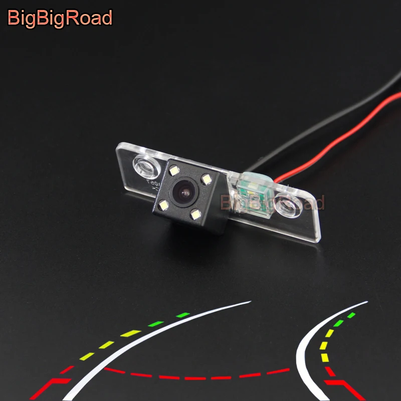 BigBigRoad Car Intelligent Dynamic Trajectory Tracks Rear View Camera For Skoda Octavia Mk2 2008 -2012 2013 Octavia5 Octavia A5