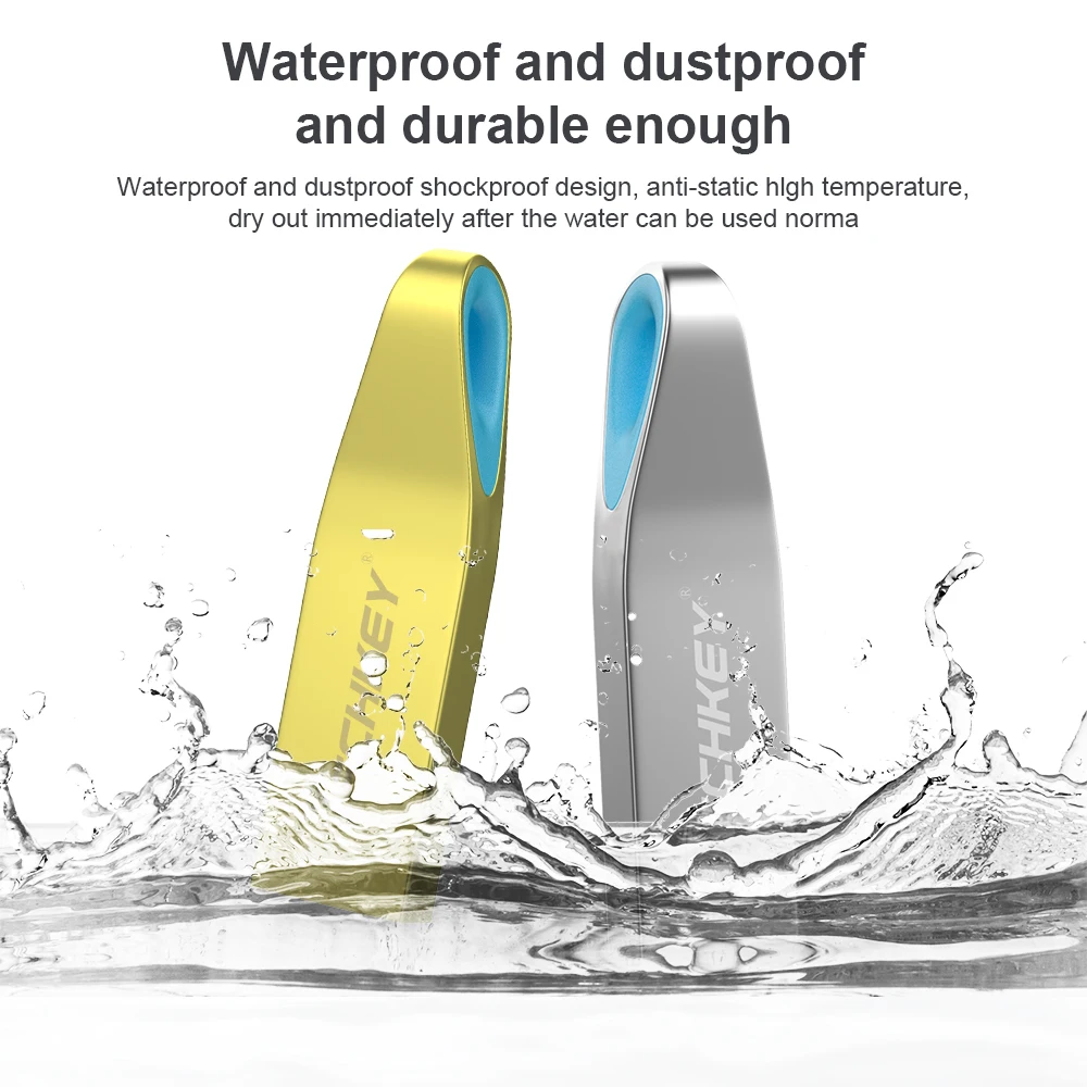 Pendrive Techkey usb flash drive 64gb 32gb 16gb 8GB флешка Metal Steel Pen Drive 128GB memory memori cel usb stick u disk