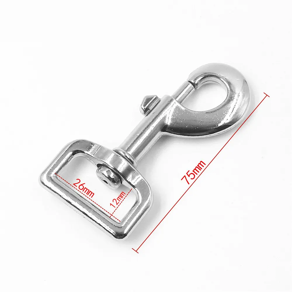 20PCS/LOT Zinc Alloy Steel Swivel Eye Bolt Trigger Snap Hook with Square Base